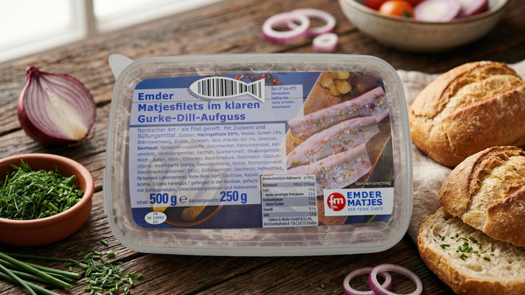 Emder Matjesfilets in Gurke-Dill-Aufguss