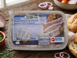 Emder Matjesfilets in Gurke-Dill-Aufguss